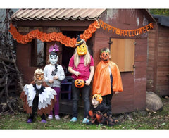 Girlanda papierowa dynie pomarańczowa – 3 m - Party Decorations