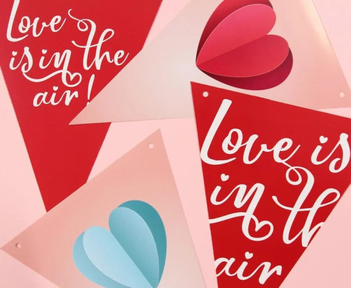 Girlanda Papierowa Love is in the Air - Flagi 270 cm - Party Decorations