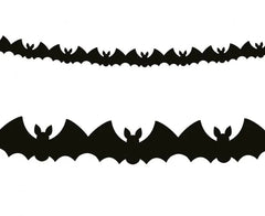 Girlanda papierowa nietoperze czarna – 3 m - Party Decorations