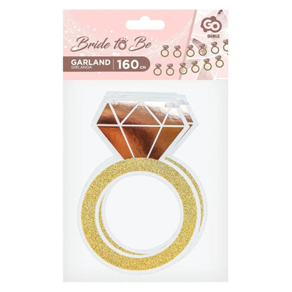 Girlanda papierowa Pierścionek, 160 cm