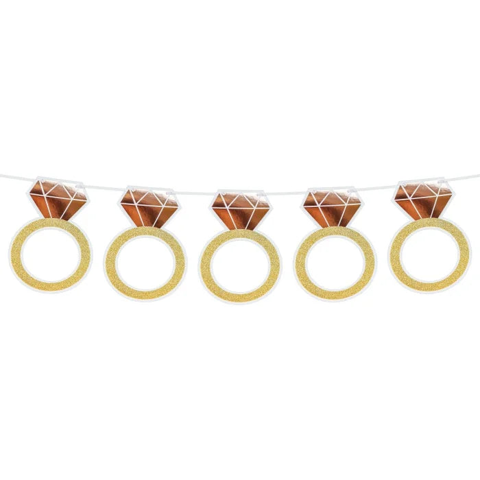 Girlanda papierowa Pierścionek, 160 cm