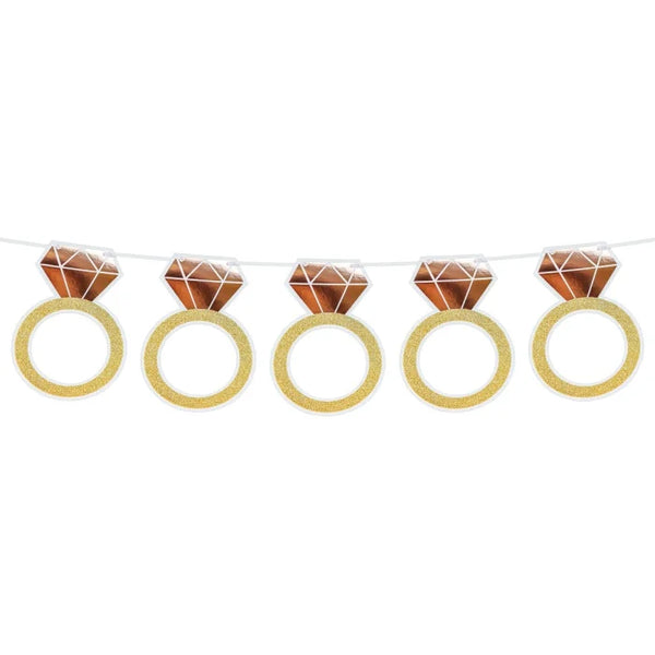 Girlanda papierowa Pierścionek, 160 cm
