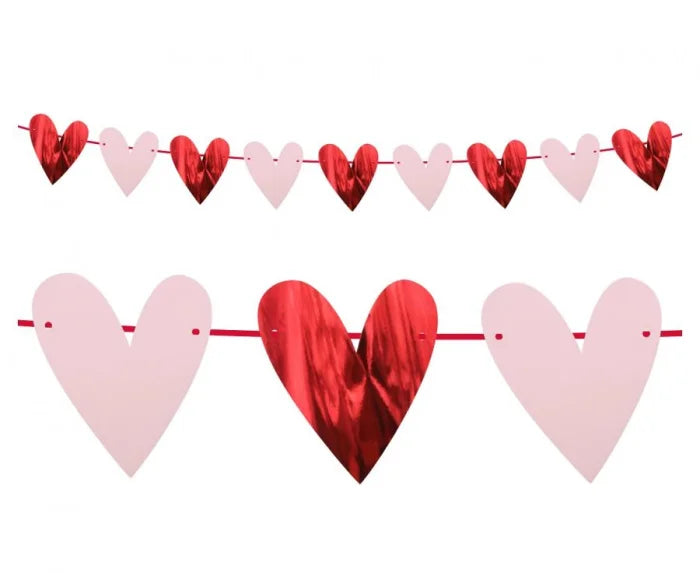 Girlanda papierowa Serca | 200 cm - Party Decorations