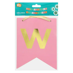 Girlanda papierowa Wszystkiego Najlepszego, kolorowa, 2x250 cm