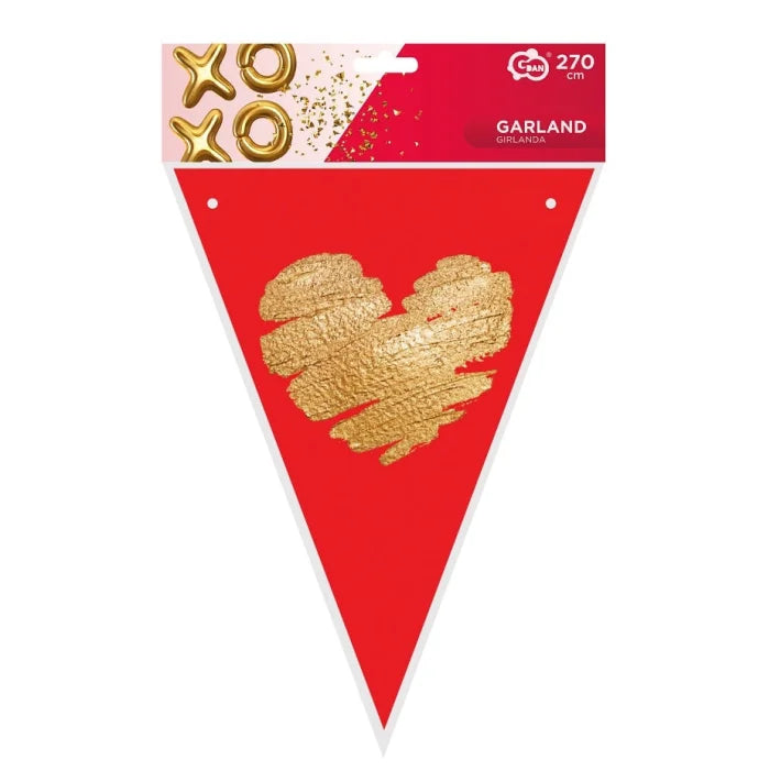 Girlanda Papierowa XoXo – Flagi, 270 cm