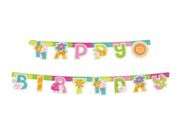 Girlanda ’Wiosna - Happy Birthday’ Kolorowa