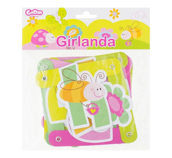 Girlanda ’Wiosna - Happy Birthday’ Kolorowa