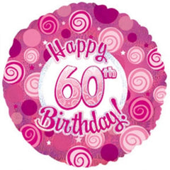 Happy 60 Bday pink dazzle