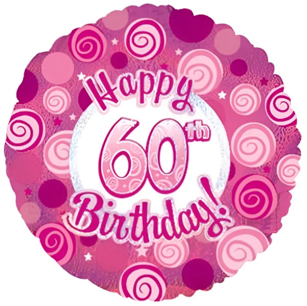Happy 60 Bday pink dazzle