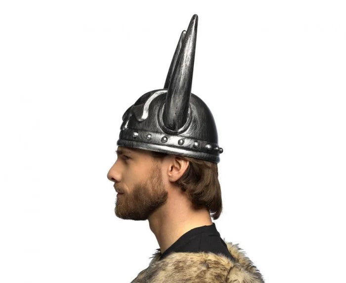 Hełm Wikinga „Czaszka” – srebrny uniwersalny Boland Costume Headwear