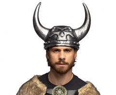 Hełm Wikinga „Czaszka” – srebrny uniwersalny Boland Costume Headwear