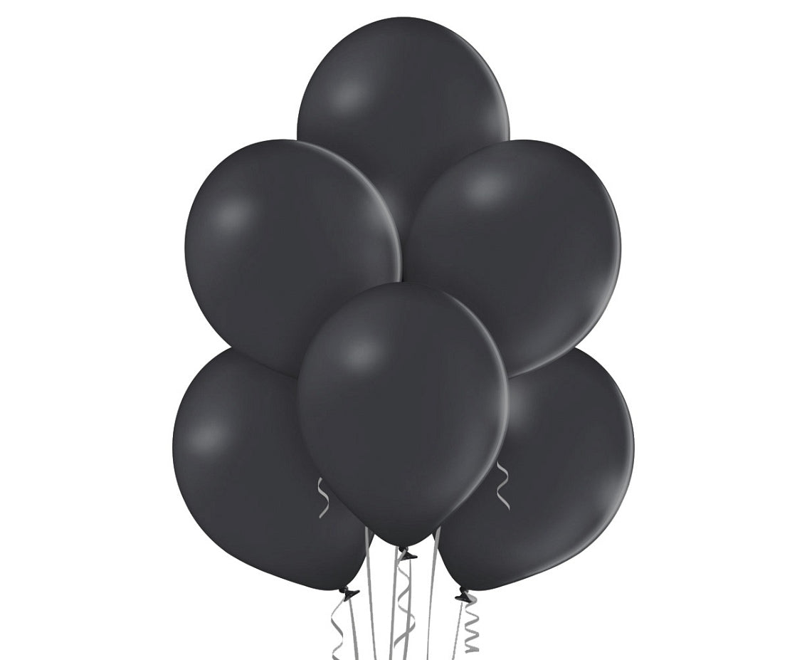 Balony pastelowe Czarne, B105, 30 cm