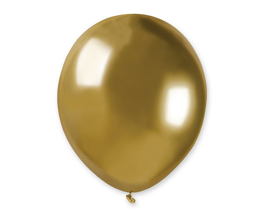 Balony chromowane Złote, AB50, 13 cm, 100 szt.