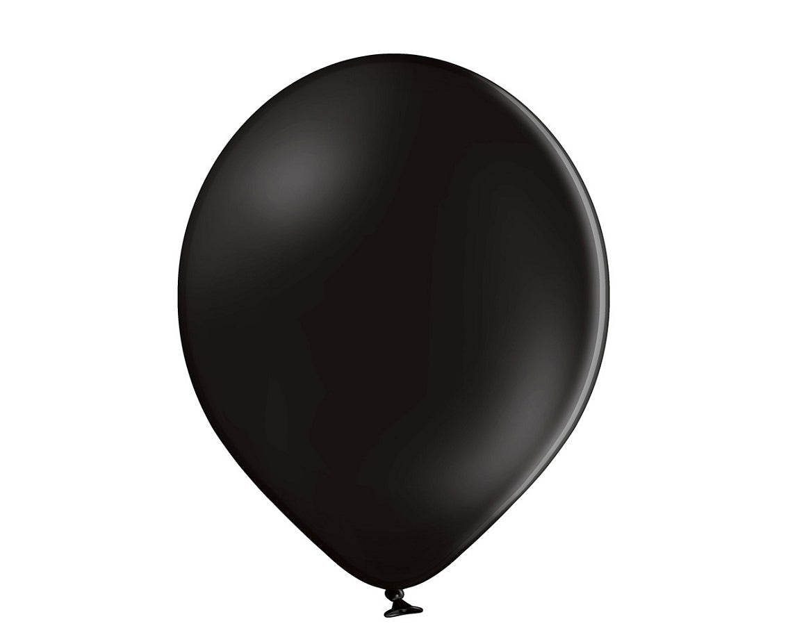 Balony pastelowe Czarne, B105, 30 cm