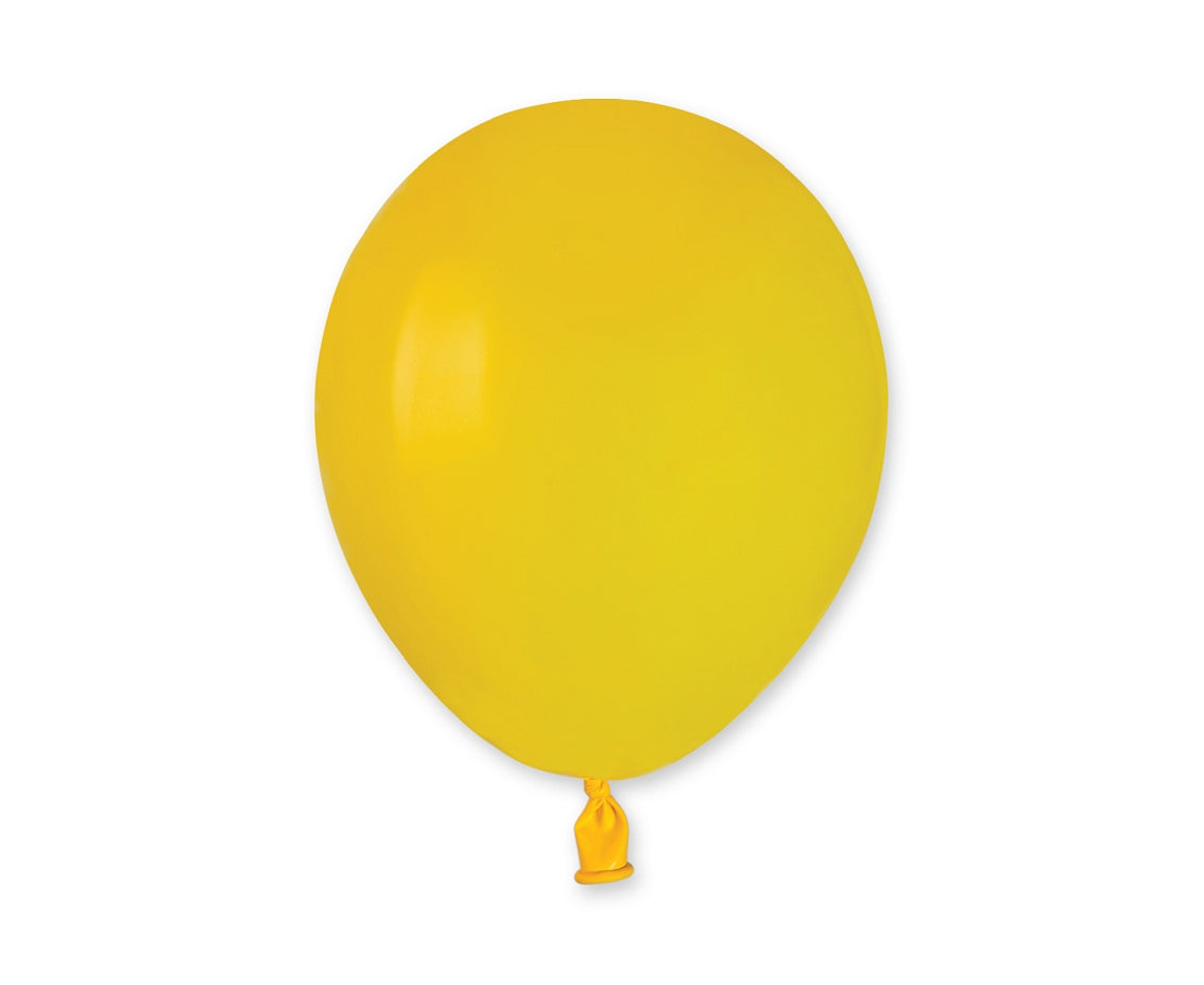 Balony pastelowe Żółte, A50, 13 cm, 100 szt.