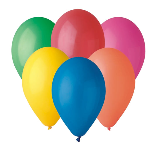 Balony pastelowe Różnokolorowe MIX, G90, 25 cm