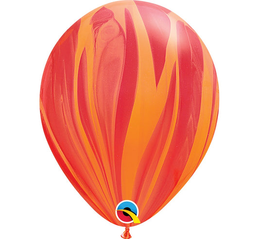 Balony QL 11 cali, pastelowe agat czerwony