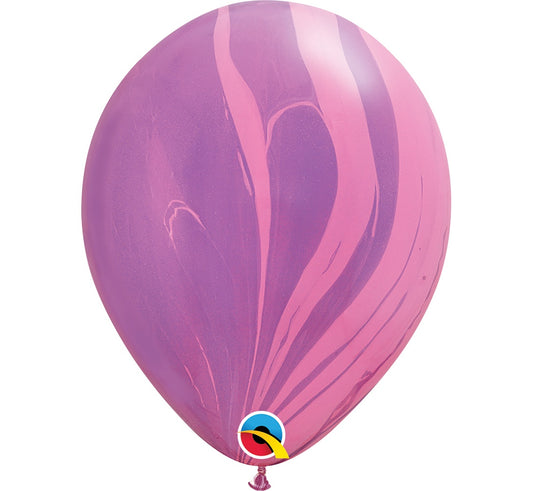 Balony QL 11 cali, pastelowe agat różowe