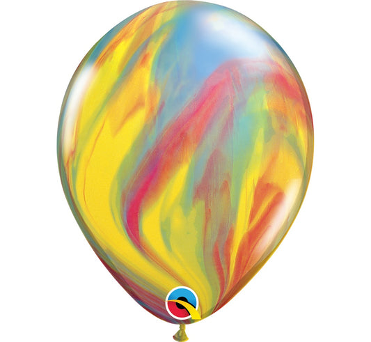 Balony QL 11 cali, pastelowe agat wielokolorowy
