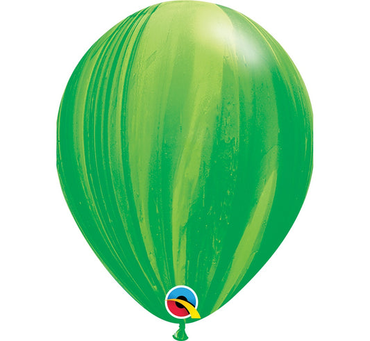 Balony QL 11 cali, pastelowe agat zielone
