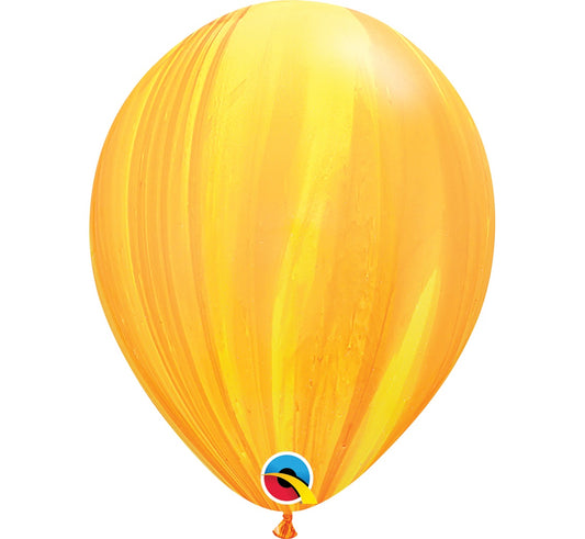 Balony QL 11 cali, pastelowe agat żółte