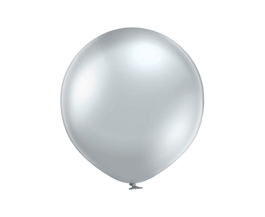 Balony Chromowane Srebrne, B250, 60 cm, 2 szt.