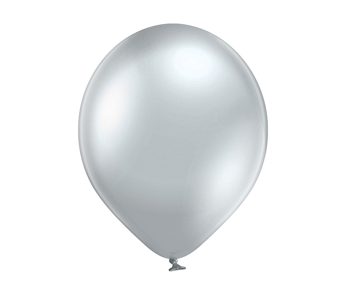 Balony chromowane Srebrne, B105, 30 cm