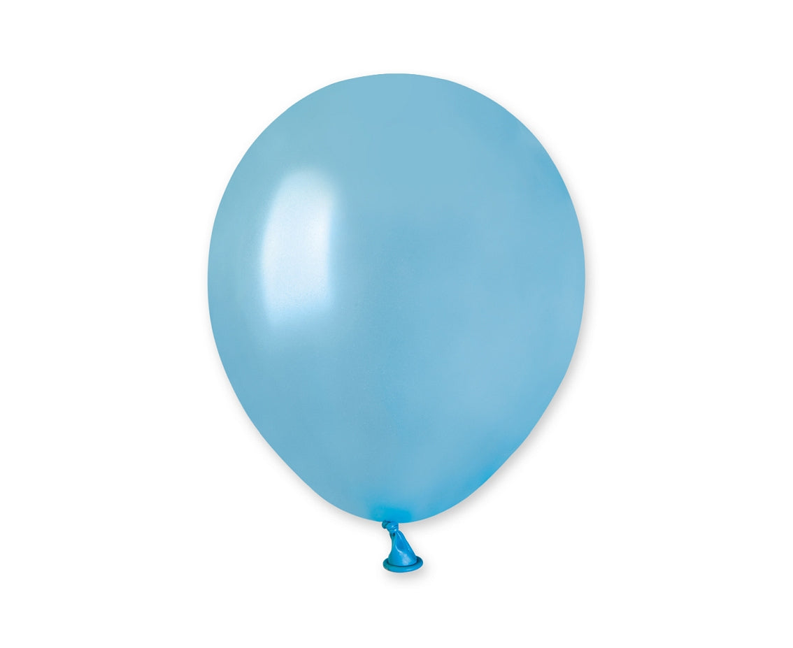 Balony metaliczne Błękitne, AM50, 13 cm, 100 szt.