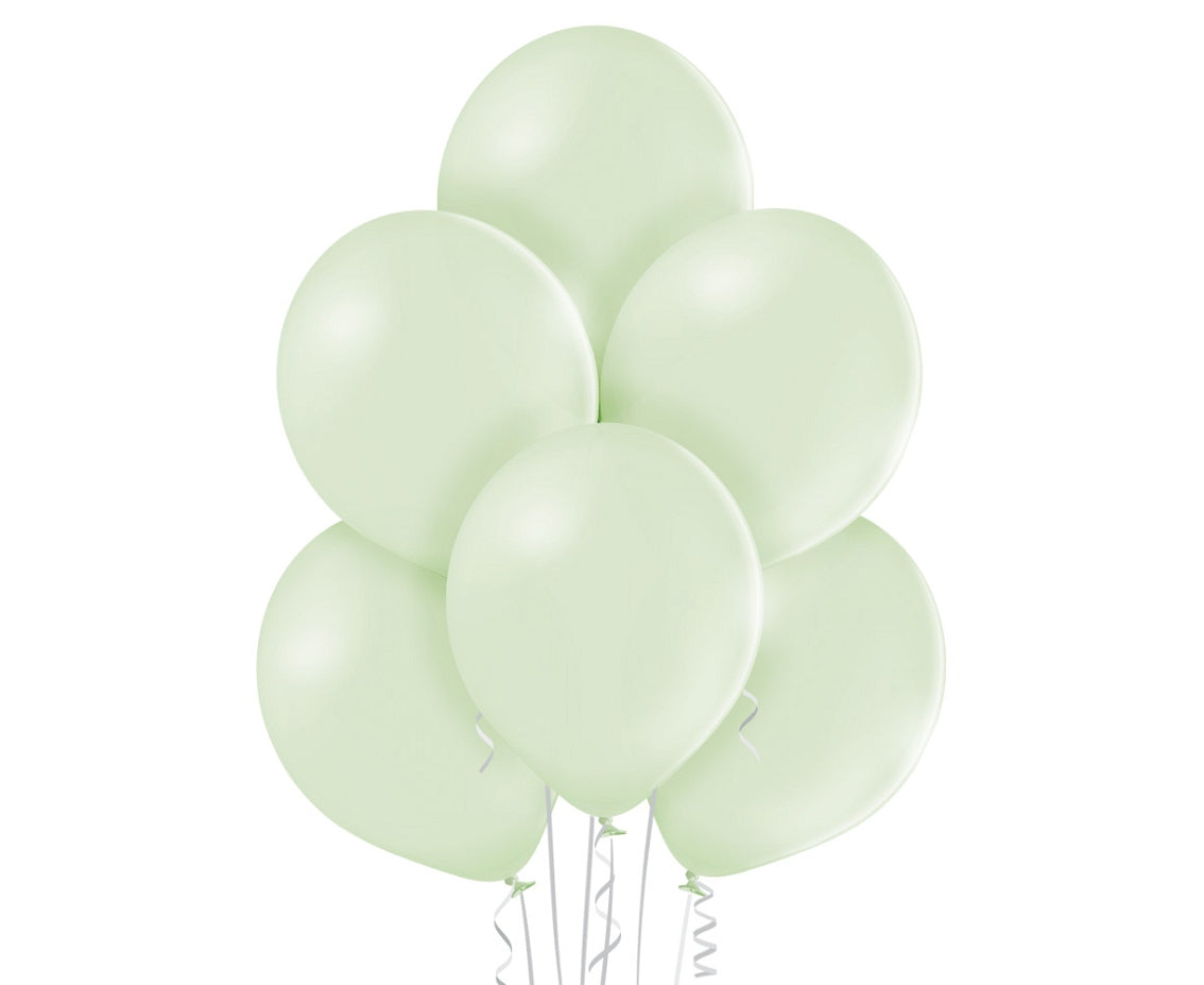 Balony pastelowe Zielone Kiwi Krem, B105, 30 cm