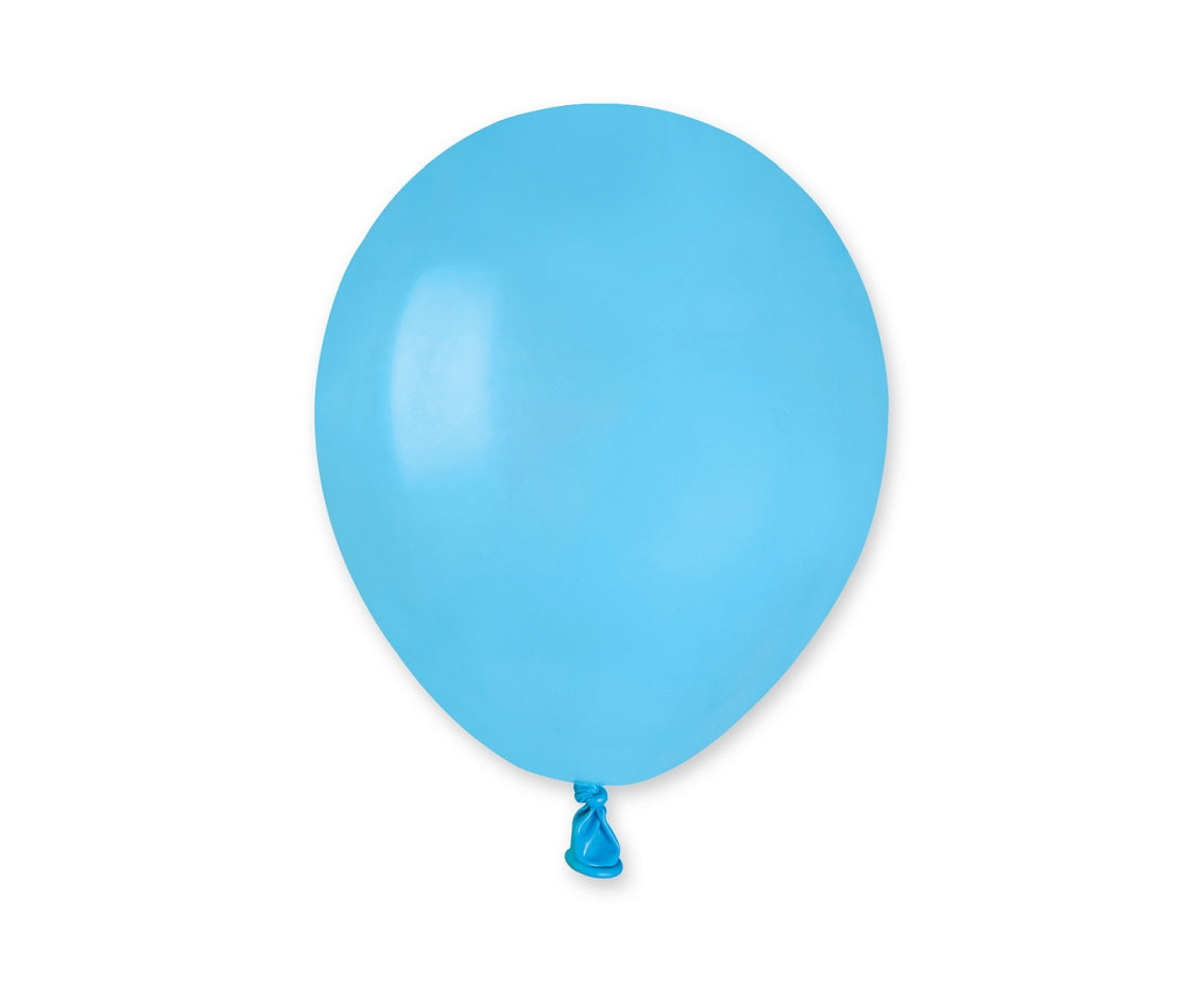 Balony pastelowe Błękitne, A50, 13 cm, 100 szt.