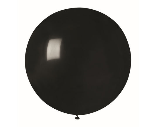 Balon G220 GIGANT, kula pastelowa czarny, 75cm