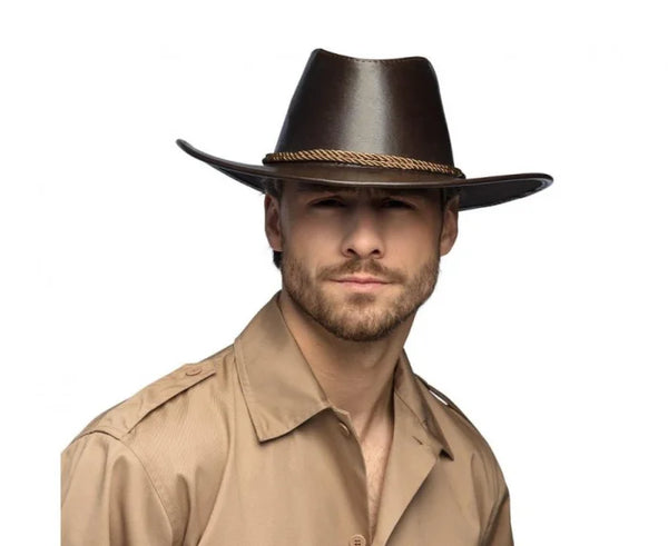 Kapelusz kowbojski brązowy – uniwersalny Boland Costume Headwear