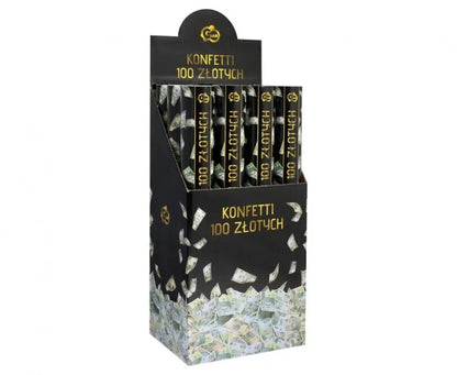 Konfetti pneumatyczne banknoty 100 złotych 40 cm - Confetti