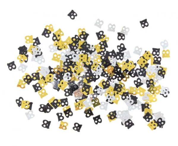 Konfetti Urodzinowe „18” – Czarny Srebrny Złoty | 18 g