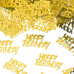 Konfetti złote – 15 g (warianty: Happy Birthday / 18 / 30 / 40 / 50 / 60) - Happy Birthday - Confetti