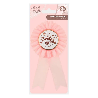 Kotylion Bride to Be, jasnoróżowy, 8 cm x 16 cm
