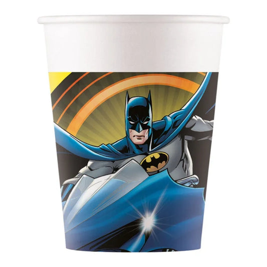 Kubeczki papierowe, Batman, 200ml, 8 szt.