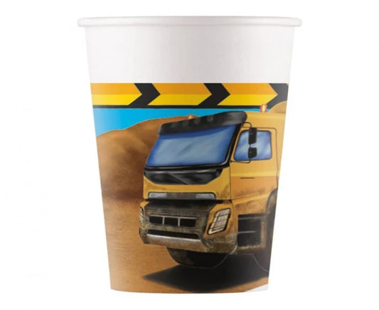 Kubeczki papierowe Budowa – 200 ml 8 szt.
