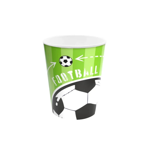 Kubeczki papierowe Football – 220 ml 6 szt. - Disposable Cups