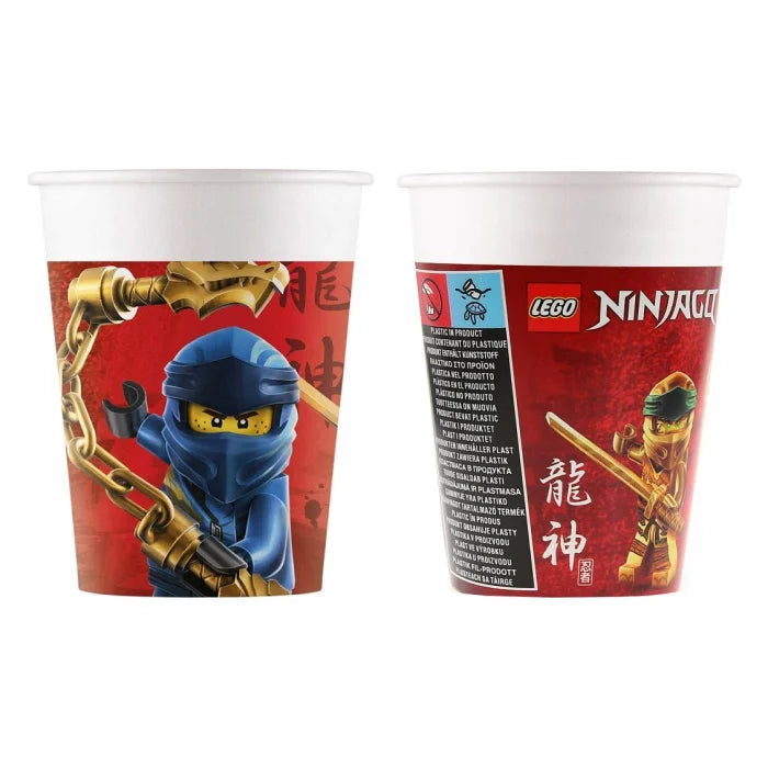 Kubeczki papierowe Lego Ninjago, 200ml, 8 szt. WM