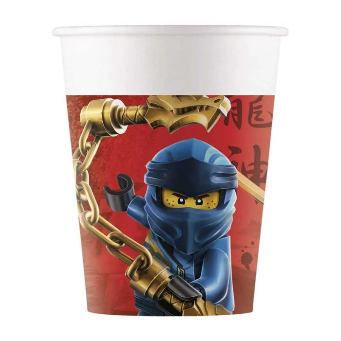 Kubeczki papierowe Lego Ninjago, 200ml, 8 szt. WM