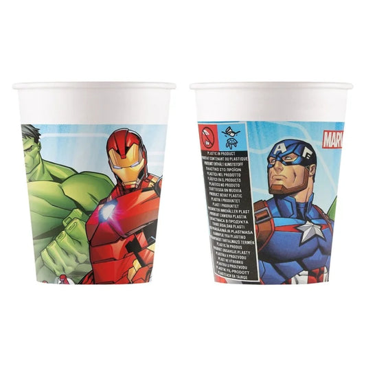 Kubeczki papierowe Mighty Avengers, 200ml, 8 szt. WM