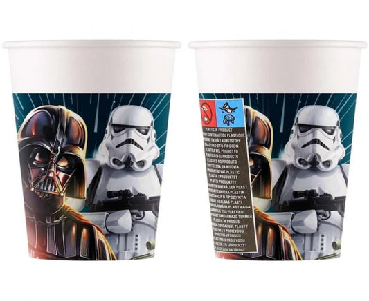 Kubeczki Papierowe Star Wars Galaxy – 200ml | 8 Sztuk