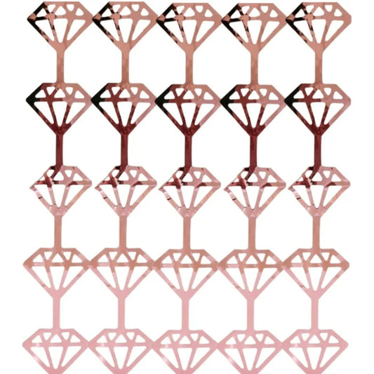 Kurtyna dekoracyjna Diamenty Rose Gold, 200 x 100 cm