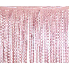 Kurtyna Dekoracyjna Różowa z Nadrukiem Srebrnych Gwiazdek – 100 x 200 cm