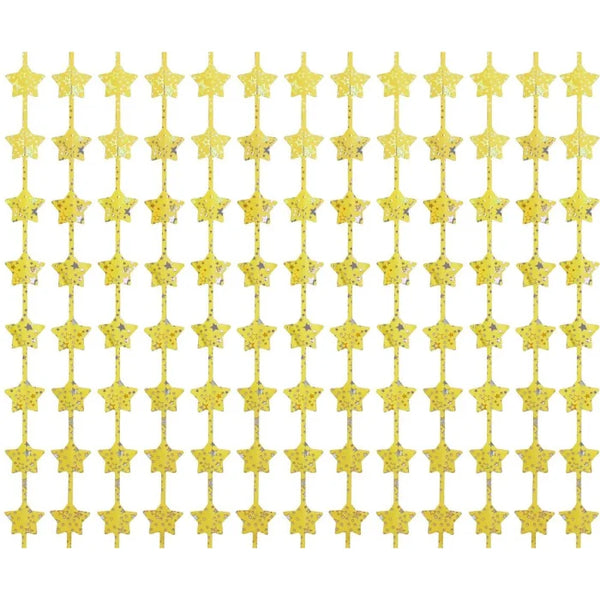 Kurtyna Gwiazdki B&C z Nadrukiem Złota – 100 x 200 cm