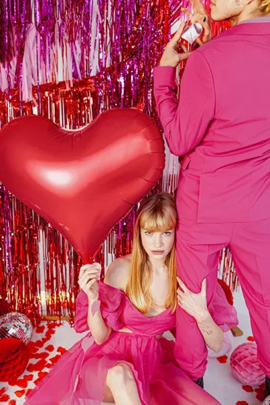 Kurtyna Party – czerwona 90 × 250 cm - Party Decorations