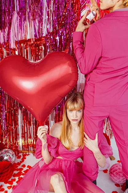 Kurtyna Party – czerwona 90 × 250 cm - Party Decorations