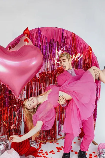 Kurtyna Party – purpurowa 90 × 250 cm - Party Decorations