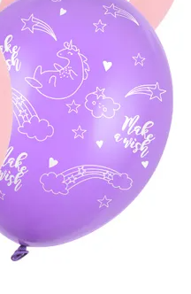 Make a wish jednorożce balon lateksowy PartyDeco 11"